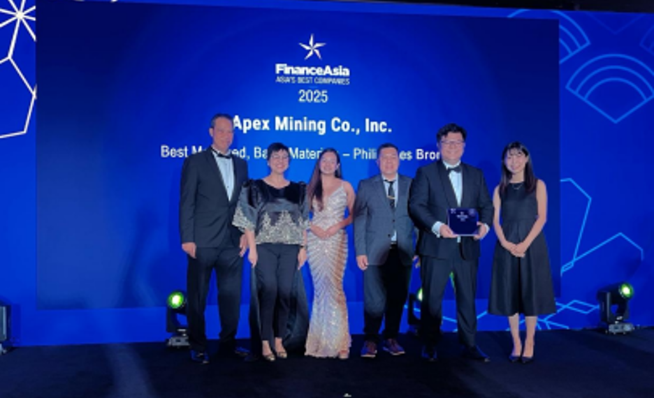 Responsible Mining Pays Off: Apex Mining Wins Regional Bronze for Best-Managed Company