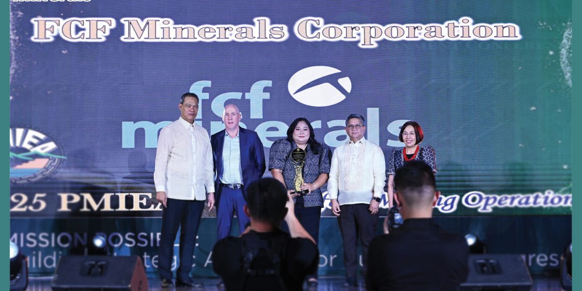 FCF Minerals wins fourth consecutive PMIEA award for responsible mining